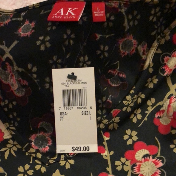 🔥 SALE! $19 for NWT $120 Retail NWT Anne Klein Blouse & Skirt Set - Picture 4 of 16